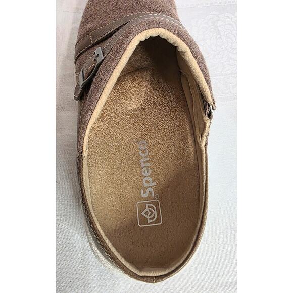 Spenco Ashton Wool Clogs Mules Slip On Shoes Women's Size 8.5B Brown Orthotic - Picture 5 of 7